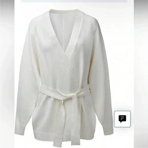 We Wore What Belted Summer Yarn Cardigan Size XL-XXL